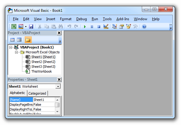 Visual Basic Editor