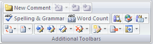 Screen Shot of Additional toolbars Additional toolbars